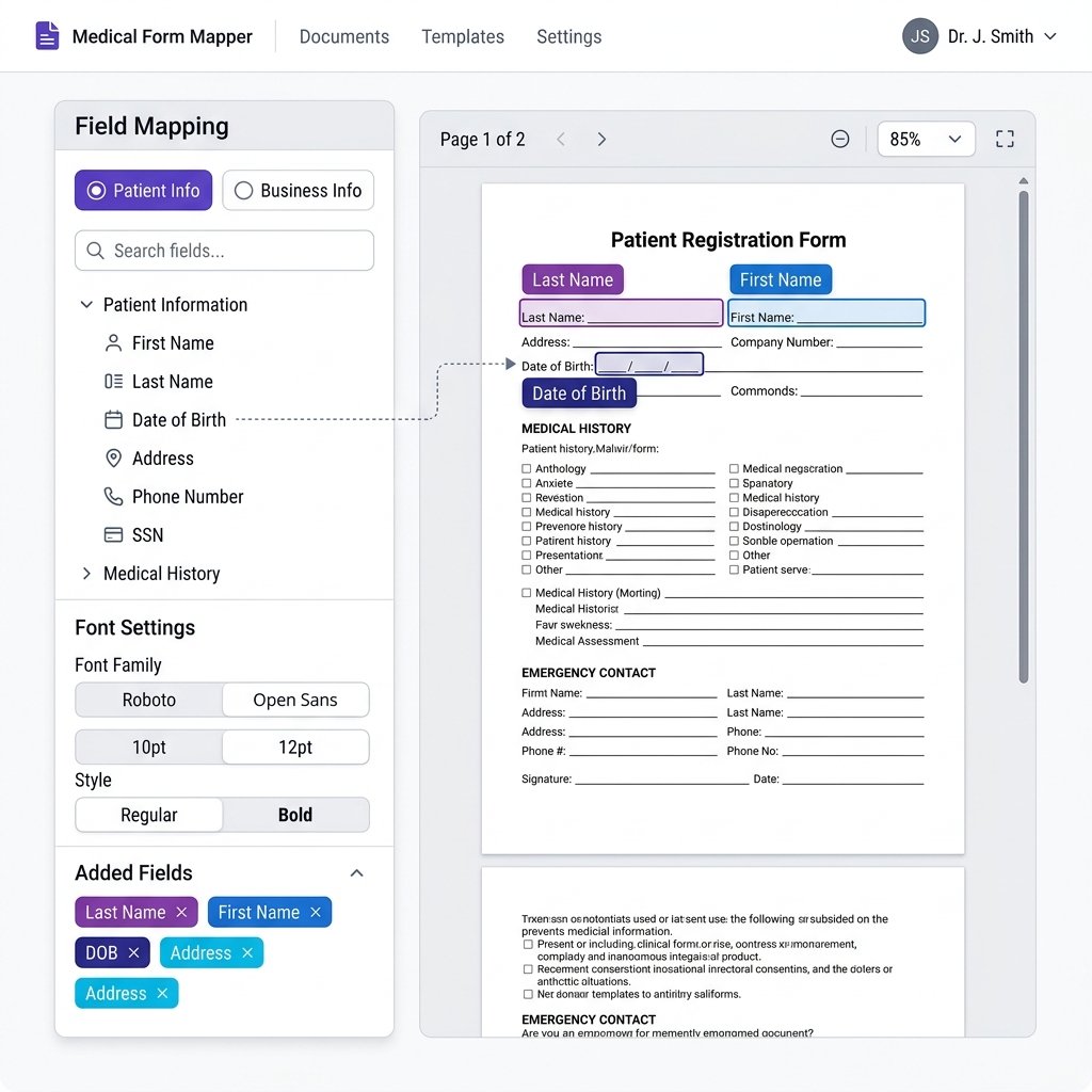 Customized Forms Feature